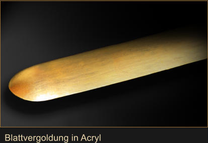 Blattvergoldung in Acryl