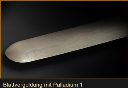 Blattvergoldung mit Palladium 1